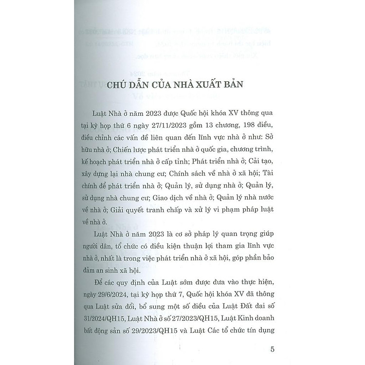 Luật Nhà Ở Năm 2023 (Sửa Đổi, Bổ Sung Năm 2024) - Ảnh 7