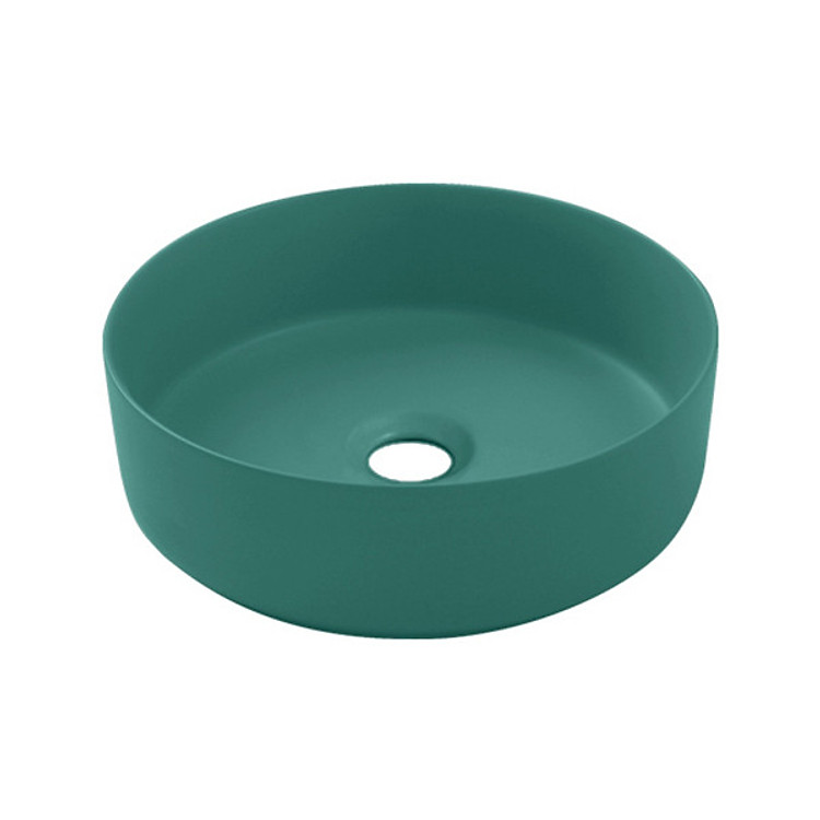 Chậu sứ màu - lavabo sứ màu Xanh Kanly SU529