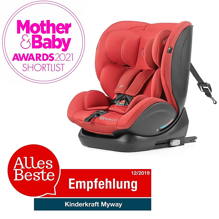 Ghế ngồi ô tô Kinderkraft Myway Đỏ Chính hãng Ưu đãi