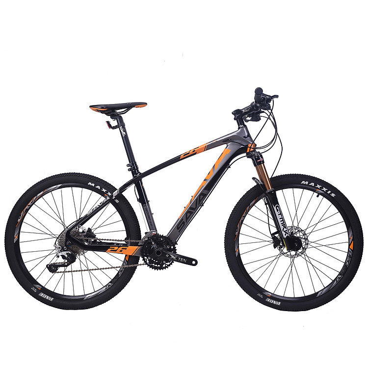 Xe Đạp Thể Thao MTB ĐỨC SAVA POWER680, Khung Full CARBON Toray T800, Groupset SHIMANO DEORE M6000 30 Tốc Độ, Phuộc Khí, Lốp 26"