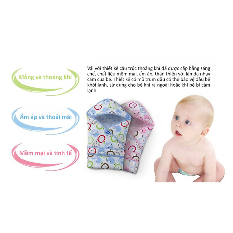 Khăn Choàng Quấn Bé Kuku KU2504 Chính hãng Ưu đãi - Hình ảnh 4
