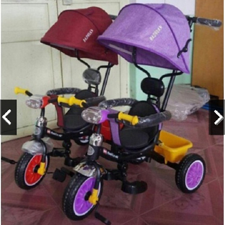 XE ĐẨY 3 BÁNH CAO CẤP CHO BÉ 1-5 tuổi CÓ BÀN ĐẠP- màu cho bé trai