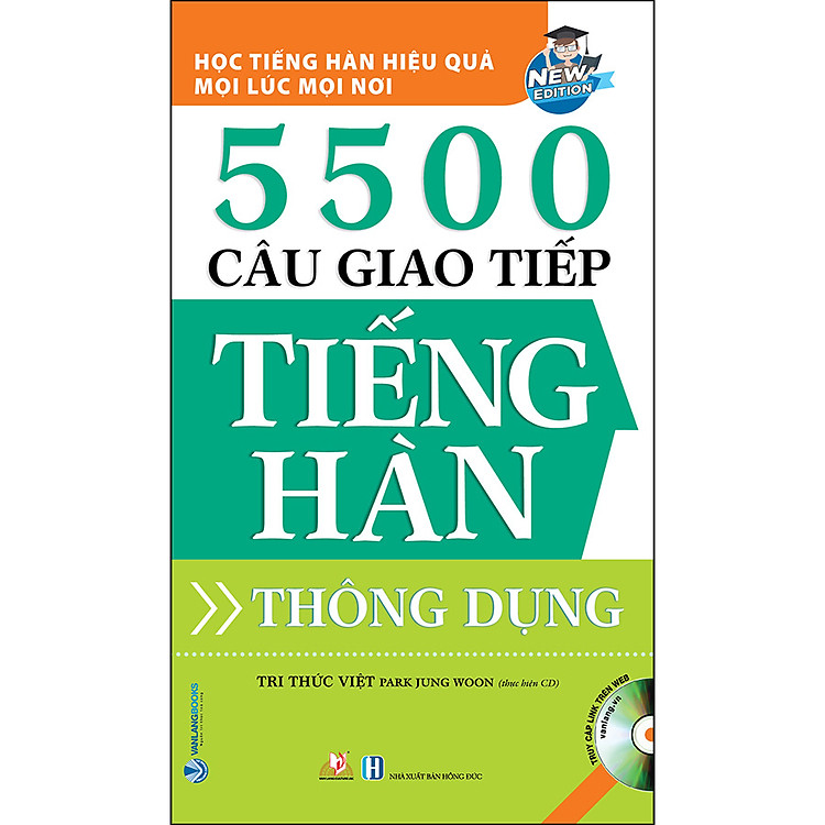 Sách 5500 Câu Giao Tiếp Tiếng Hàn Thông Dụng (Tái Bản)