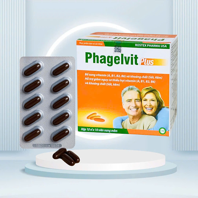 Viên uống vitamin tổng hợp Phamagel plus ( Phagelvit plus ),100 viên, tăng cường sức khỏe