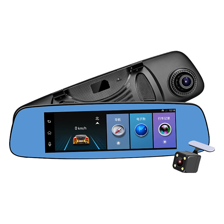 Camera Hành Trình Gương 4G GPS Tích Hợp Camera Lùi E06 - Hàng Nhập Khẩu