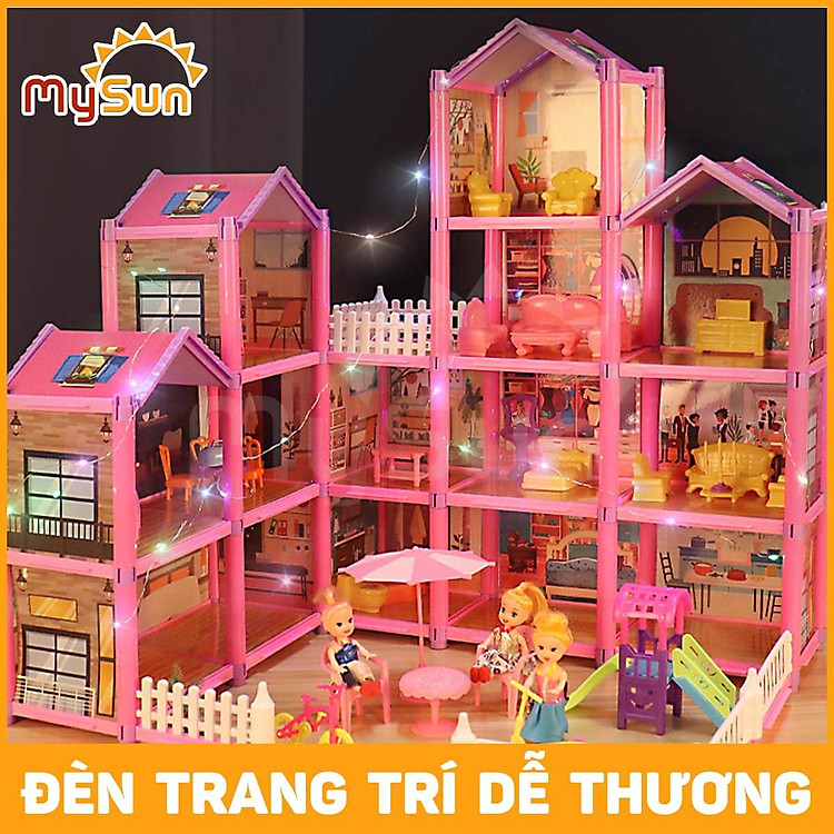 Mô hình lâu đài búp bê cho bé gái Chính hãng Tiết kiệm - Hình ảnh 5