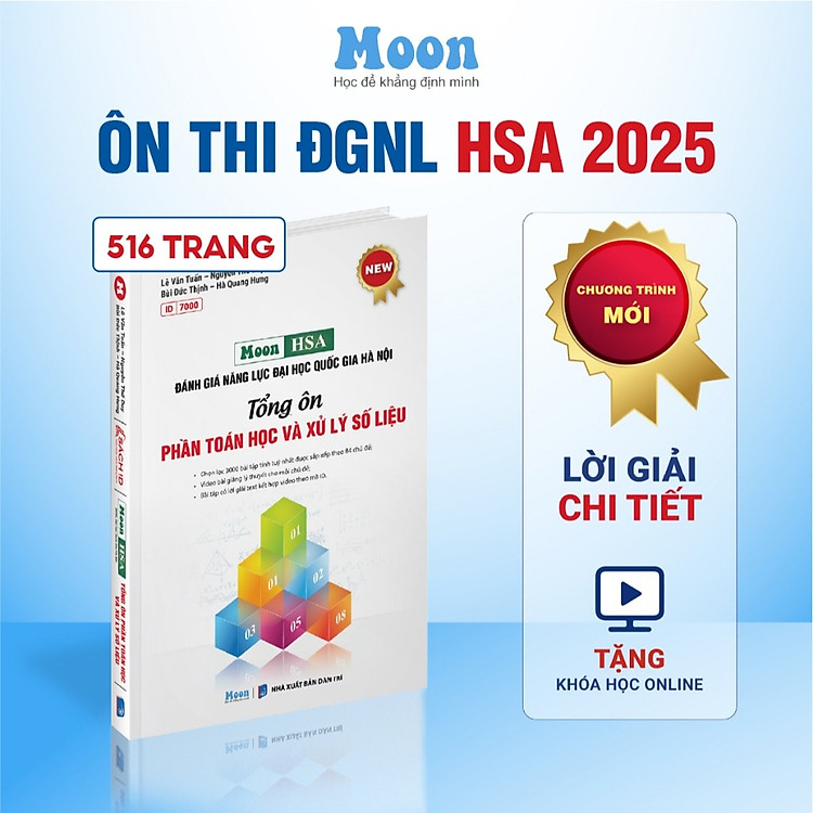 Ôn Thi Đánh Giá Năng Lực Hà Nội HSA 2025 – Tổng Ôn Phần Toán Học và Xử Lý Số Liệu