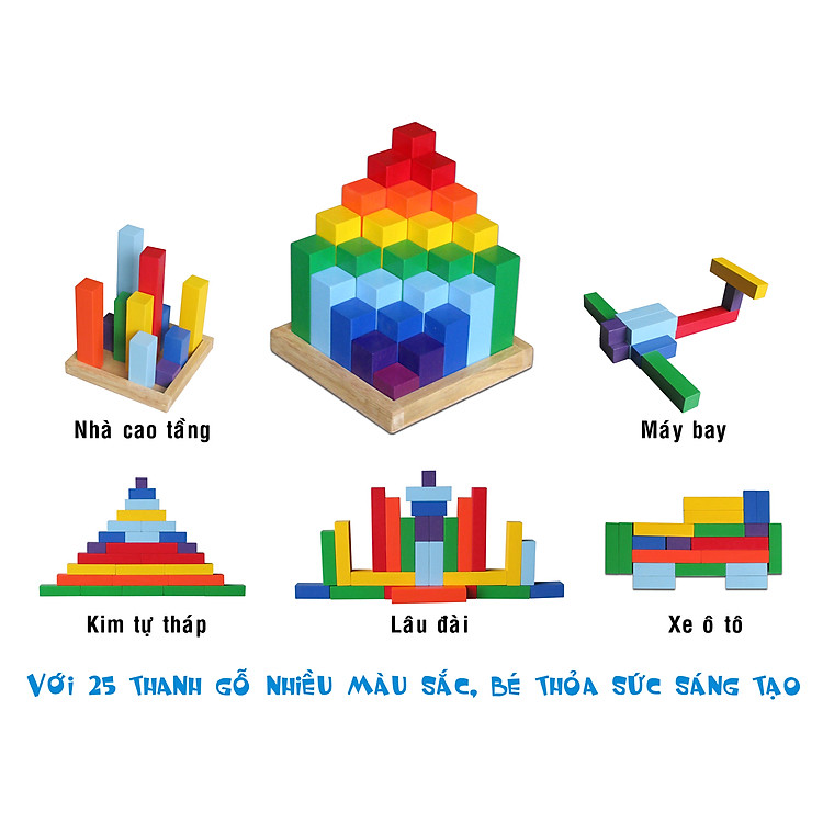 Đồ chơi xếp khối Tháp Diamond Winwintoys Chính hãng Ưu đãi - Hình ảnh 5