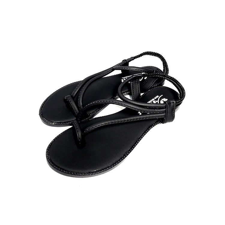 Giày sandal nữ xỏ ngón thời trang T088K135 - Đen