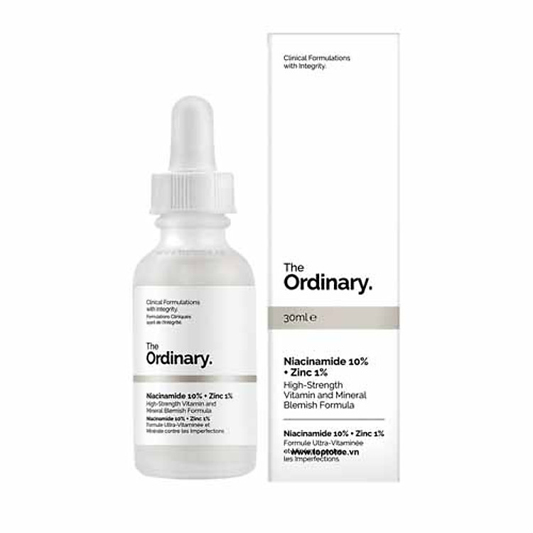 Tinh Chất Hỗ Trợ Giảm Mụn & Giảm Thâm The Ordinary Niacinamide 10% + Zinc 1% 30ml