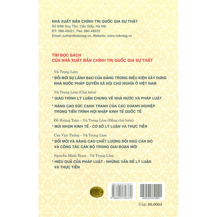 Giáo Trình Luật Hiến Pháp Việt Nam (Tái bản có chỉnh sửa, bổ sung) - Ảnh 6