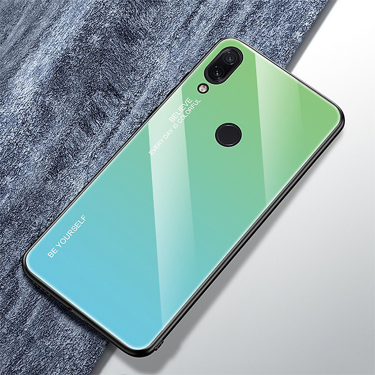 Ốp Lưng Mặt Kính Gradient Cho Xiaomi Redmi Note 7 / Note 7 Pro