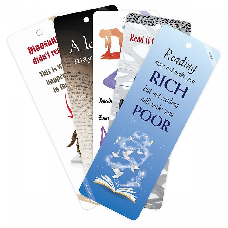 Bộ Bookmark song ngữ truyền cảm hứng đọc sách (10 chiếc) - Ảnh 3