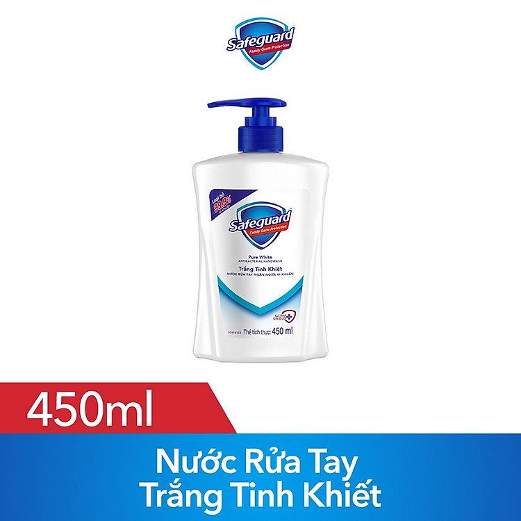 Nước Rửa Tay Safeguard Trắng Tinh Khiết (450ml)