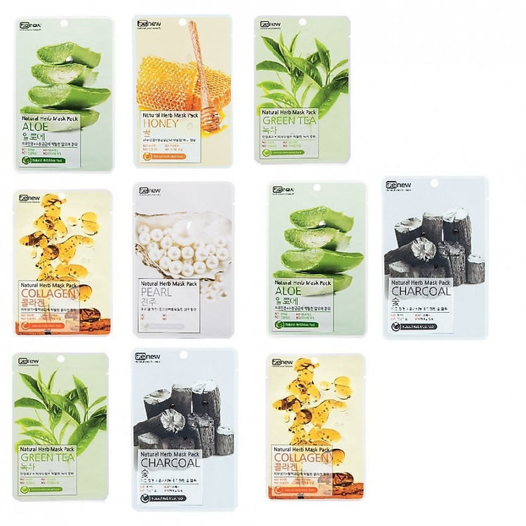Combo 10 đắp mặt nạ hàn quốc trắng da hỗ trợ điều trị mụn BENEW ( 22ml/ gói) MIX VỊ NGẪU NHIÊN