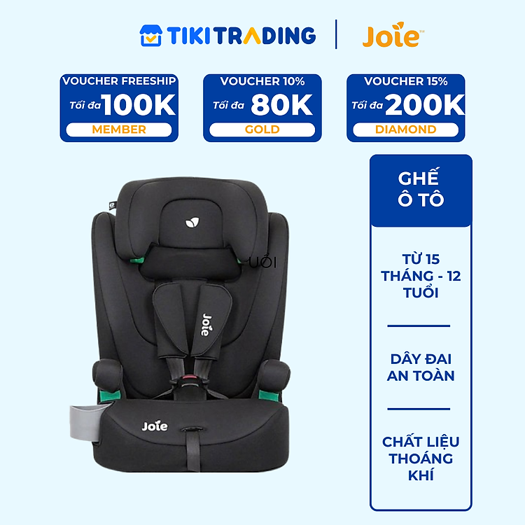 Mua Ghế ngồi ôtô cho bé Joie Elevate R129 Shale dành cho bé từ 15