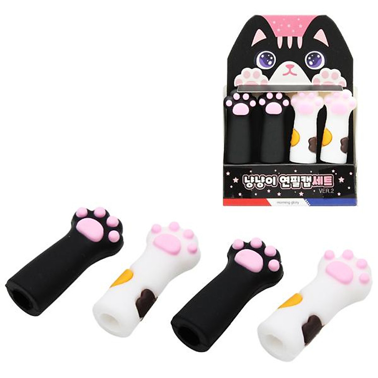 Hộp 4 Nắp Bút Meow – Morning Glory 33380-89402
