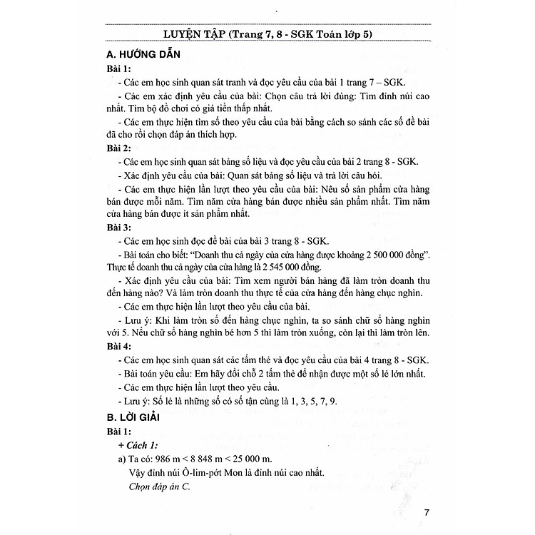 Bài Giảng Và Hướng Dẫn Học Toán Lớp 5 - Tập 1 (Dùng Kèm SGK Kết Nối Tri Thức Với Cuộc Sống) - Ảnh 7