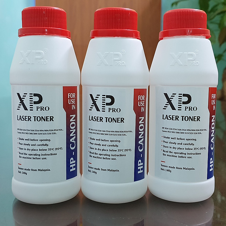 Combo 5 lọ mực đổ máy in Hp, Canon Xppro 140g (Canon2900, Hp1010)