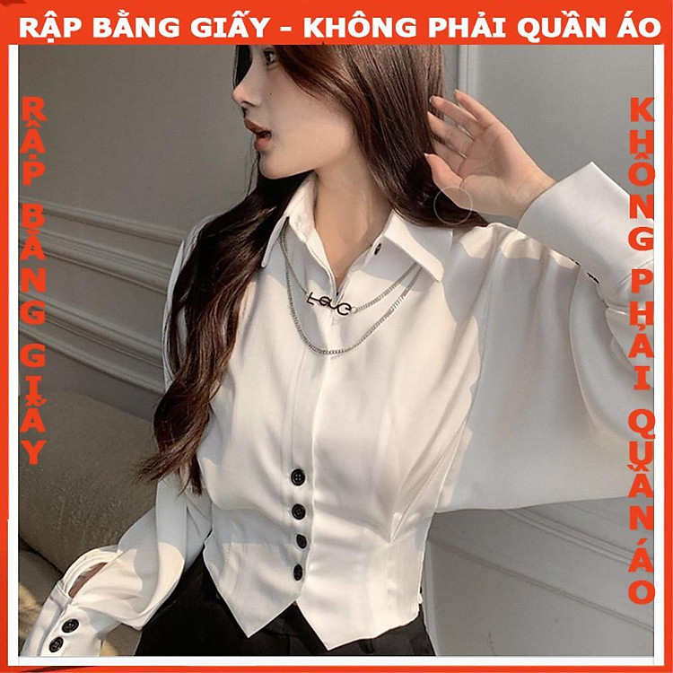 Rập giấy áo sơ mi cánh dơi mã 77 (A0) - Ảnh 3