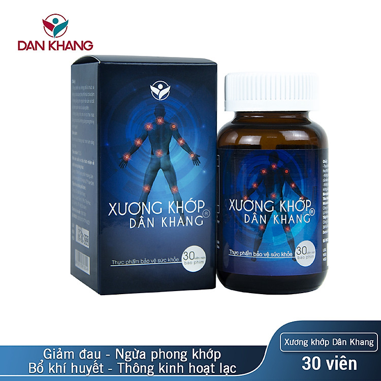 Viên Uống Chống Nhức Mỏi Xương Khớp, Tăng Cường Sức Khoẻ Xương Khớp Dân Khang - Hộp 30 Viên Nén
