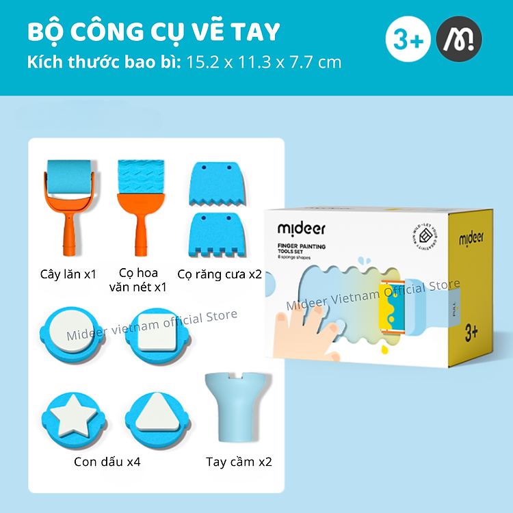 Bộ dụng cụ vẽ màu nước Mideer Chính hãng Giá tốt - Hình ảnh 3
