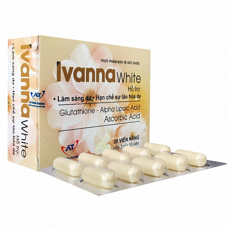 Thực phẩm chức năng viên uống trắng da sáng tự nhiên Ivanna White