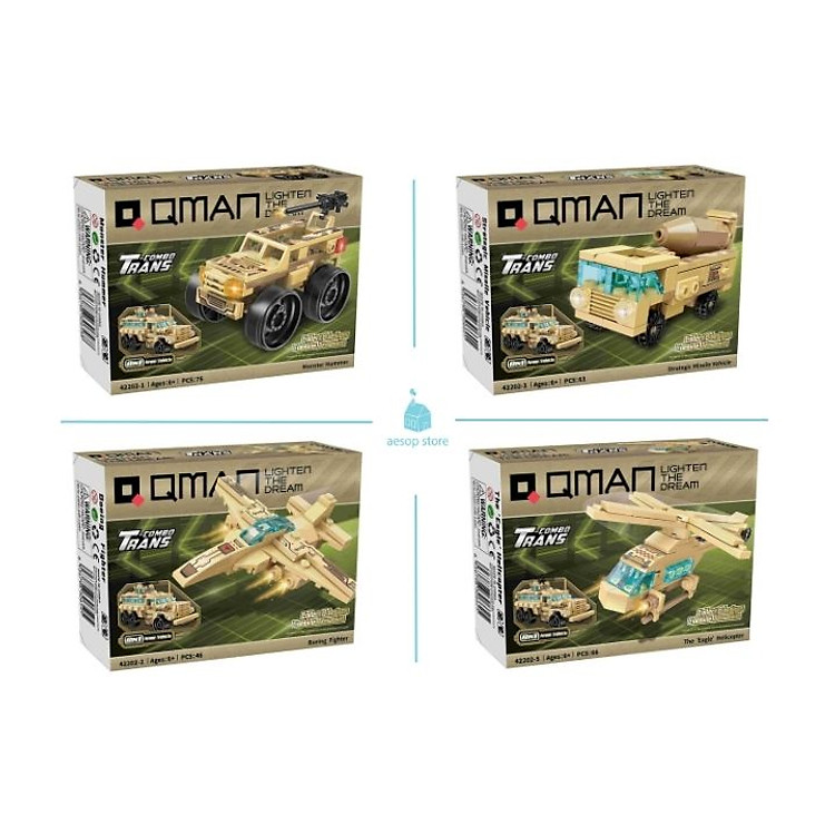 Hộp đồ chơi lắp ráp xe Qman 42202 Chính hãng Giá rẻ - Hình ảnh 3