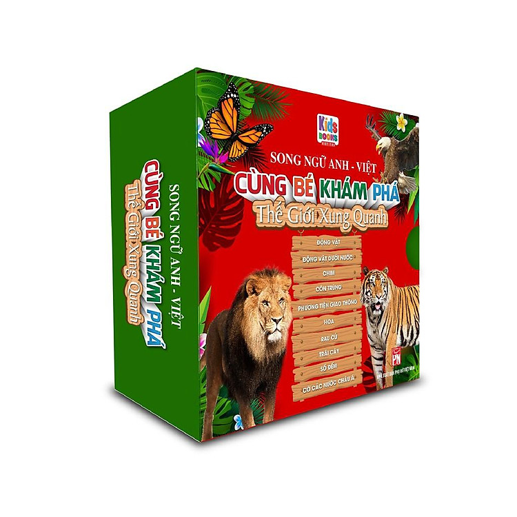 Sách - Trọn Bộ Cùng Bé Khám Phá Thế Giới Xung Quanh (Song Ngữ Anh-Việt) (Bộ 10 Cuốn) (Bìa Cứng)