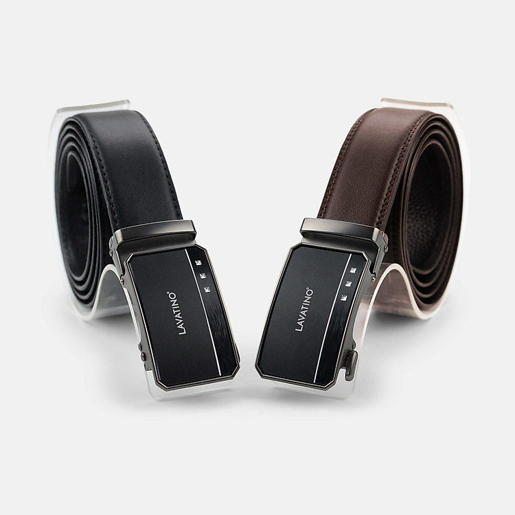Thắt Lưng Nam Da Bò Cao Cấp Hàng Hiệu Lavatino Dây Nịt Nam Khoá Tự Động Thiết Kế Sang Trọng TINO 06