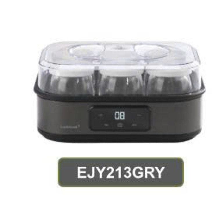 Máy làm sữa chua LocknLock EJY213GRY Digital Yogurt Maker - 220-240V, 50/60Hz, 20W, 1.08L - Màu xám - Hàng Chính Hãng - JoyMall