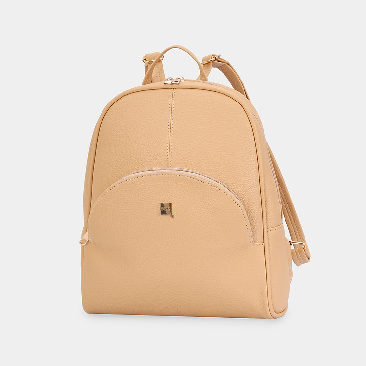 Balo da nữ thời trang đi chơi, ba lô công sở phối màu thanh lịch thiết kế ngăn trước gọn gàng, tiện dụng IDIGO FBP2-4330