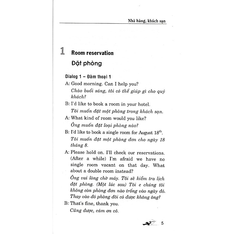Tự Học Đàm Thoại Tiếng Anh Nhà Hàng - Khách Sạn - Ảnh 4