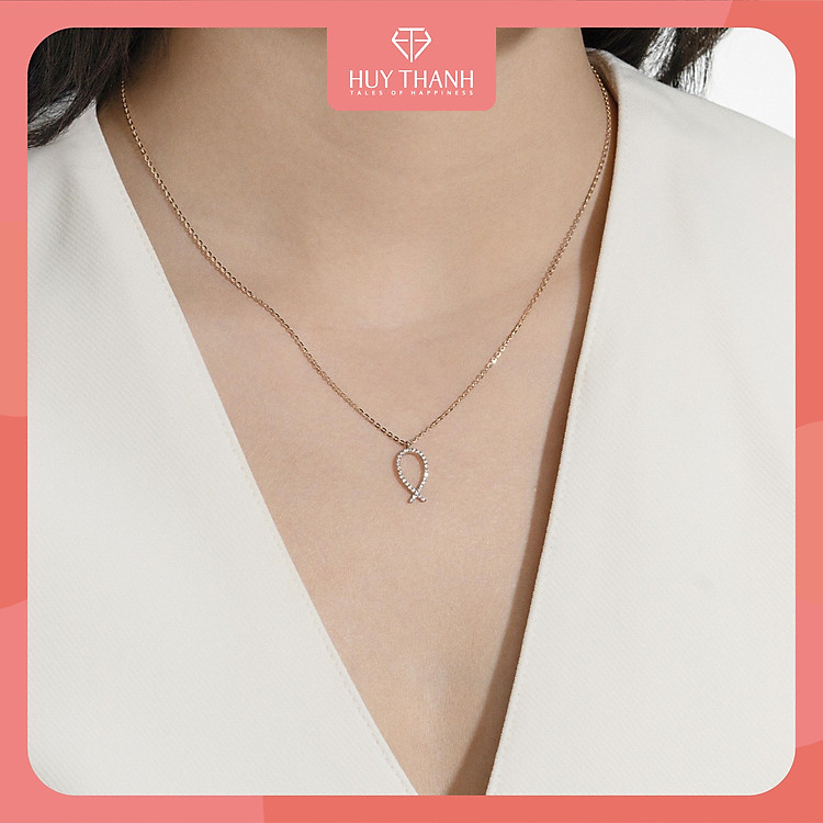 Dây Chuyền Vàng Tây DCMAMD126 Huy Thanh Jewelry
