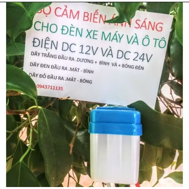 1 CẢM BIẾN ÁNH SÁNG TỰ ĐỘNG BẬT TẮT ĐÈN ĐƯỜNG ĐÈN XE MÁY ÔTÔ MẪU MỚI