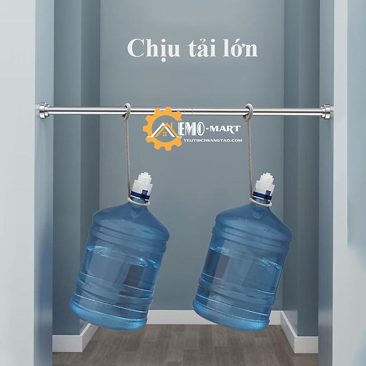 ️ ̀ ̂́ ̂̉ ️ Thanh Treo Rèm Inox 304 ️ Không cần khoan bắt vít - Dễ dàng lắp đặt - Chịu tải trọng lớn