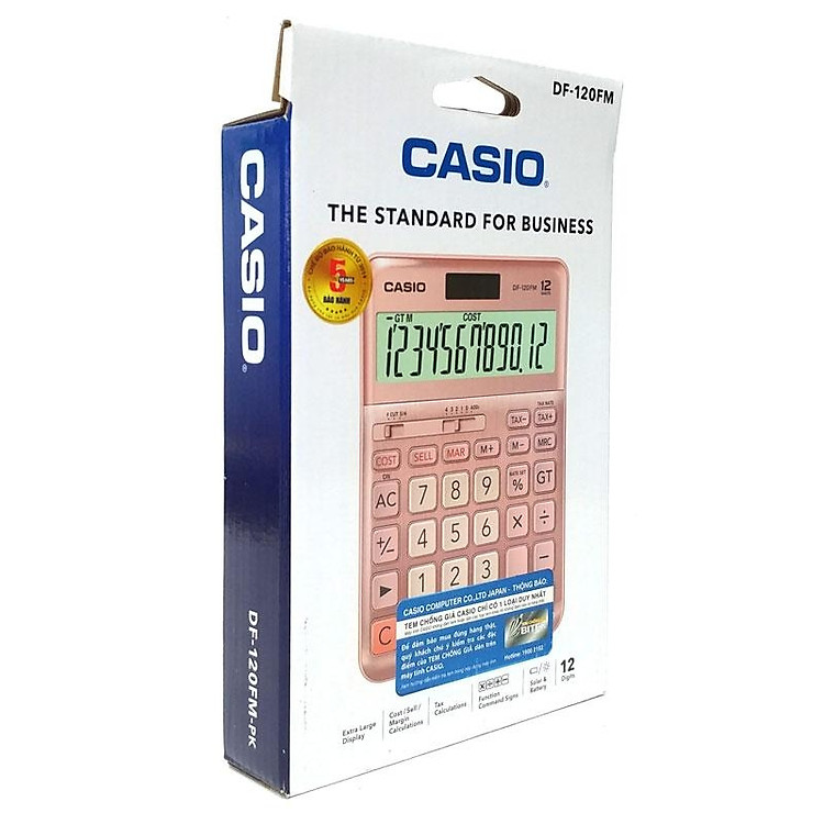 Máy Tính CASIO DF-120FM-PK - Ảnh 4