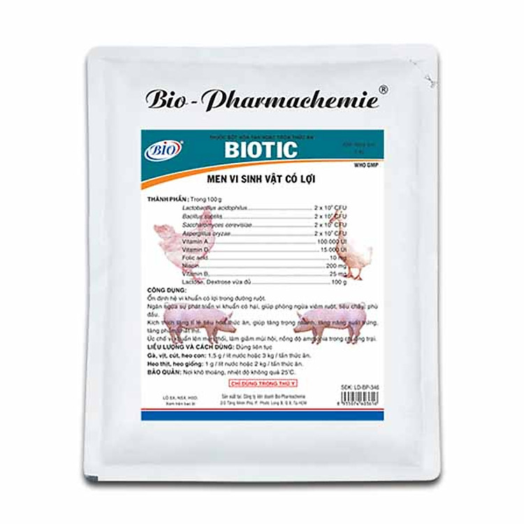 Men cho chim cảnh gà đá Biotic