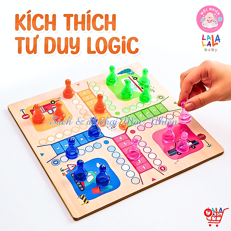Bộ cờ gỗ 2 mặt Lala 2in1 Chính hãng Giá tốt - Hình ảnh 5