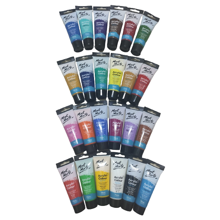 Màu Acrylic Colour Signature MONT MARTE (24 màu) - Ảnh 2