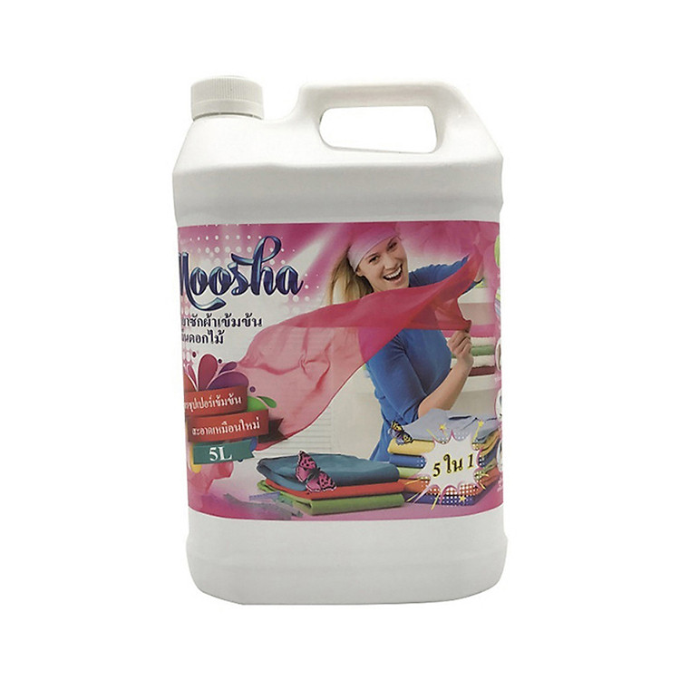 Nước giặt Hương Ngàn Hoa Moosha (5L) + Tặng 1 đai massage hỗ trợ giảm béo X5