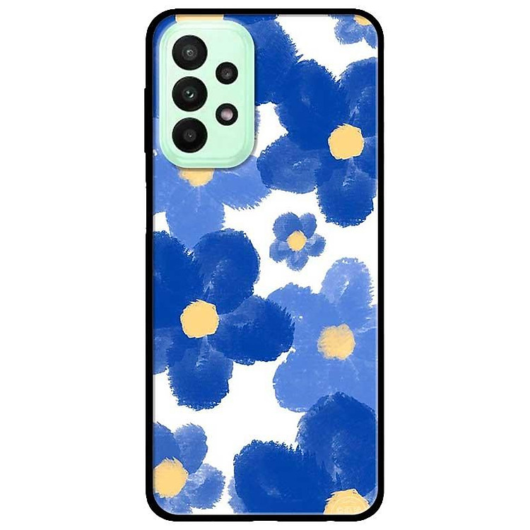 Ốp lưng dành cho Samsung A23 - A53 - A73 - Hoa Vẽ Xanh