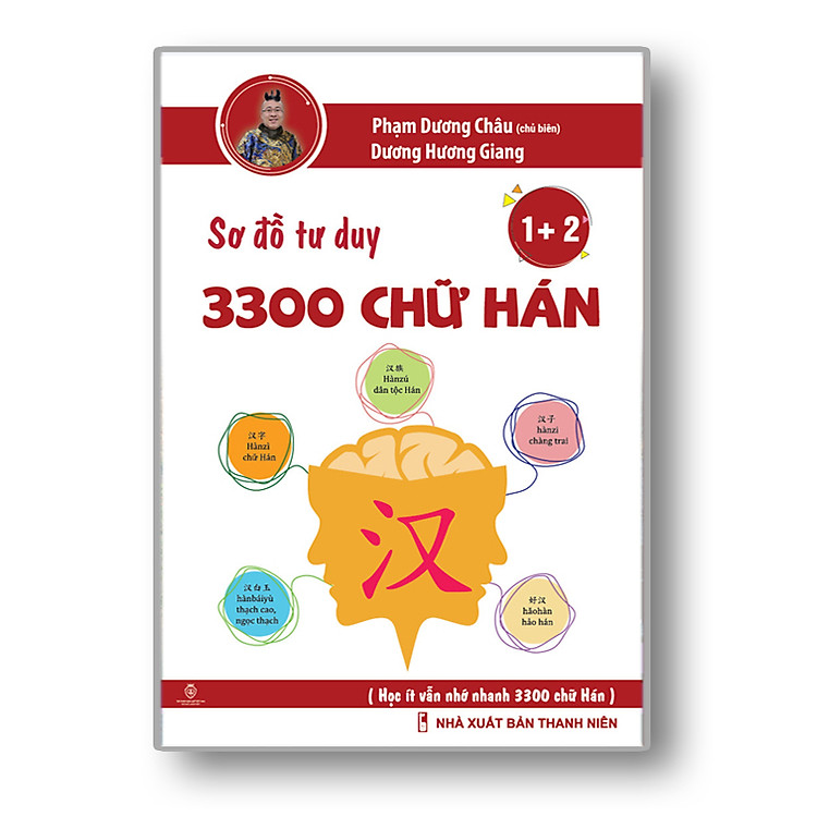 Sách - Sơ Đồ Tư Duy 3300 Chữ Hán tập 12 - Học Từ Vựng Tiếng Trung Qua Hình Ảnh Và Sơ Đồ - Hack Não Chữ Hán - Phạm Dương Châu