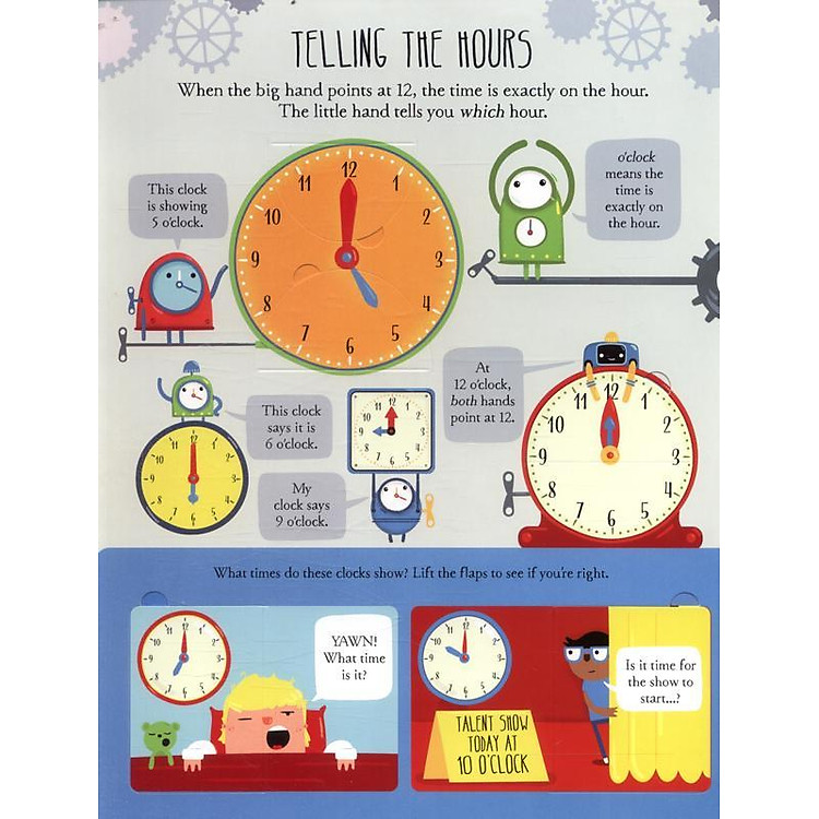 Usborne Lift-the-Flap Telling the Time - Ảnh 2