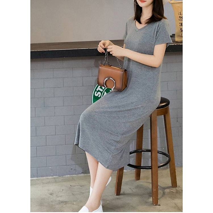 Váy body dáng ôm chất thun mềm mịn co giãn dành cho nữ ( VÁY THUN BODY DÀI)