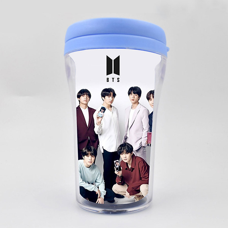 Ly uống nước côc cà phê in hình BTS