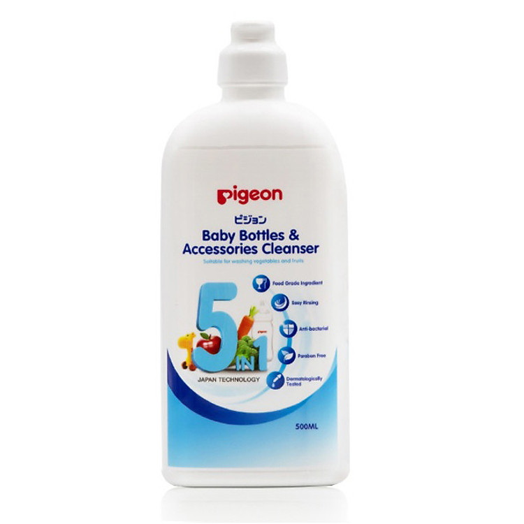 DUNG DỊCH SÚC RỬA BÌNH SỮA 5 IN 1 PIGEON