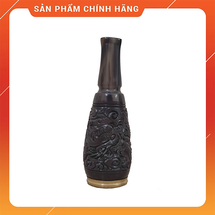 Tẩu Bắt Top Cigar Gỗ Sừng TGS15 Ring Size 40-60 Khắc Họa Tiết Hình Rồng