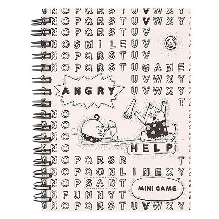 Sổ Lò Xo Khai Trí Mini Game – Size S – Màu Trắng