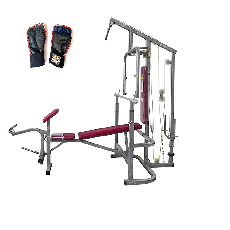 Giàn tạ đa năng BEN 502 ( Chưa gồm đòn và tạ - Tặng kèm đôi găng tay )